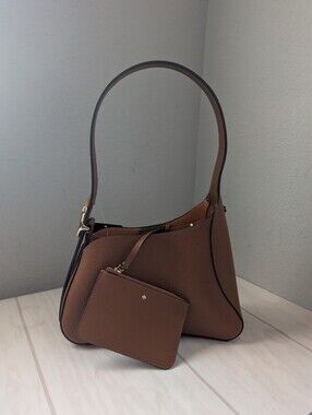 NWT Kate Spade KO415 454 Sculpted Shoulder Bag In Warm Gingerbread